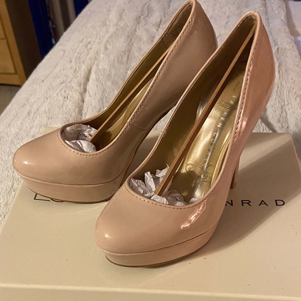Lauren Conrad Nude Platform Heels NWT - Picture 2 of 9
